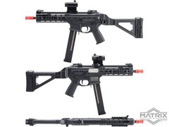 Matrix x Double Eagle UTR45-C Airsoft SMG w/ Modular Handguard & Falcon Gearbox
