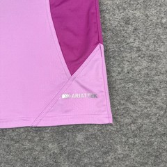 Ariat Tek Cambia Jersey 1/4 Zip Polyester Stretch Pink Womens Medium M *