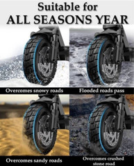 10×3 (80/65-6 255×80) 10″ Off-Road Tubeless Tire See Fitment (No Valve Stem)