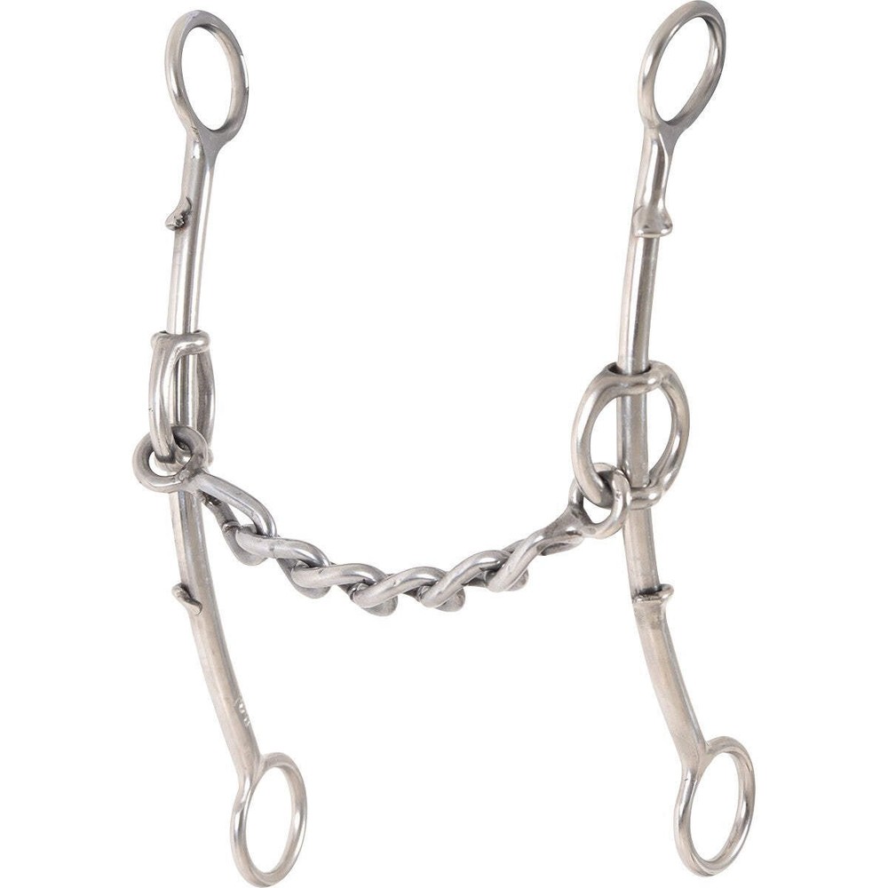 CLASSIC EQUINE CAROL GOOSTREE DBL SHANK GAG BARREL BIT W CHAIN #GTDGLS30 NEW