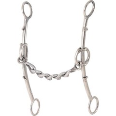 CLASSIC EQUINE CAROL GOOSTREE DBL SHANK GAG BARREL BIT W CHAIN #GTDGLS30 NEW
