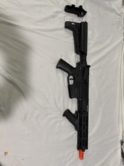 Krytac Full Metal Trident MK][-M CRB AEG With Red Dot And Accessories
