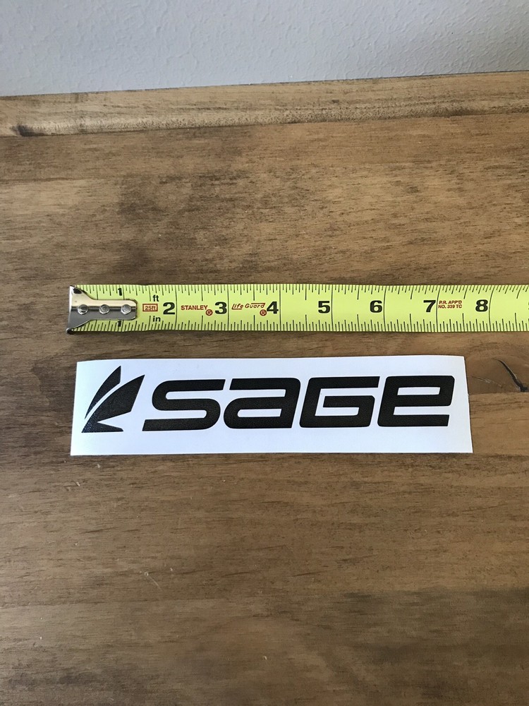 Sage Fly Fishing Sticker/Decal Fishing Rods Outdoor Approx 7.5” New!!