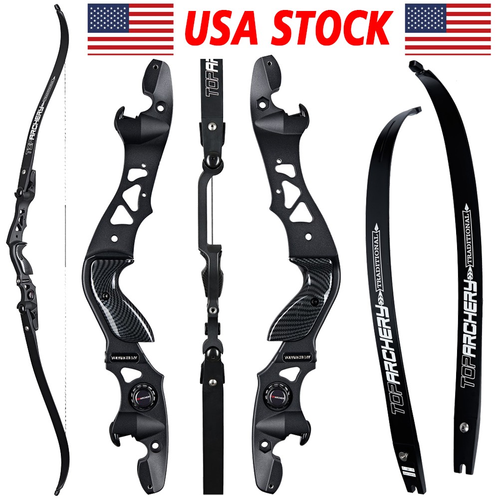 62″ ILF Takedown Recurve Bow 25-60lbs Aluminum Riser Archery Hunting Competition