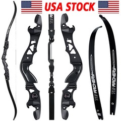 62″ ILF Takedown Recurve Bow 25-60lbs Aluminum Riser Archery Hunting Competition