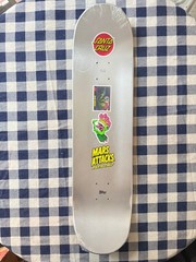 FACTORY SHRINK 2018 Santa Cruz x Mars Attacks BLACKLIGHT Reaper Skateboard Deck!