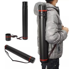 43.3in Adjustable Arrow Quiver w/ 2 Foam Hold Arrow Storage Bag For 12-24 Arrows