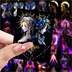30Pcs Random Aesthetic Vintage Gothic Dark Romance Astrology Stickers Decals