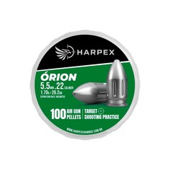 HARPEX Orion 100 Count CYLINDRICAL SLUG 5.5mm .22 Caliber Premium Airgun Pellets