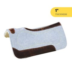 1″ Handcrafted 31 x 32” Performance Synthetic Felt Saddle Pad With Fleece Bottom