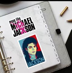 50 Piece Mix Lot 2” Michael Jackson Moonwalk Stickers Water Bottles, *(Style 2)