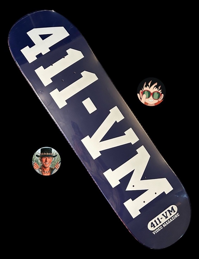 RARE 411VM Athletic Skateboard Deck 8.25” Throwback 411 Video Magazine BRAND NEW