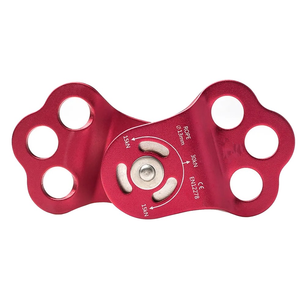 30KN Professional Hitch Climbing Triple Attachment Pulley Arborist for 13mm Rope