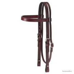 Draft Horse Western Browband Headstall – Bridle – Dark Oil Leather