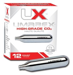 Umarex High-Grade CO2 Cartridges for Pellet Guns, 12 GRAM (PACK OF 12), Multi