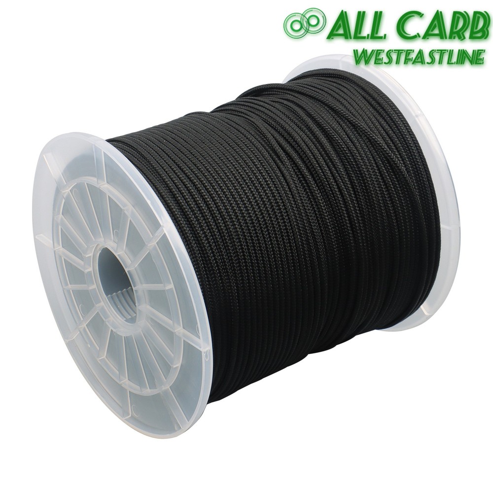1/8in × 600ft Nylon Solid Braid Rope High UV Abrasion Resistance Industrial