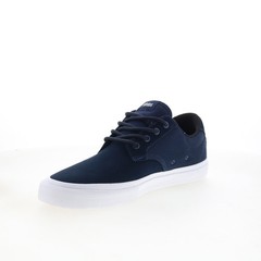 Etnies Barge Plus 4101000578401 Mens Blue Suede Skate Inspired Sneakers Shoes