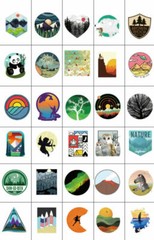 50Pcs Camping Landscape Stickers Pack Vinyl Laptop Skateboard Luggage Decals Lot