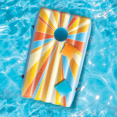 35-Inch Inflatable Pool Cornhole Set Toss Games for Kids and Adults