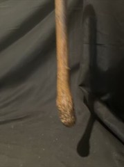Victorian Burlesque Wood And Leather Riding Crop 19 In