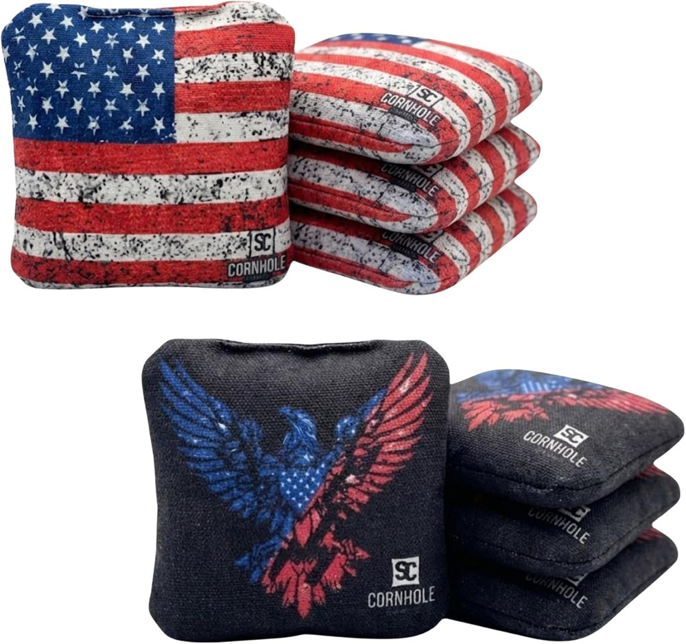 Professional Dual Sided Cornhole Bags- 16 Oz 6X6 W/Premium Resin Fill – Official