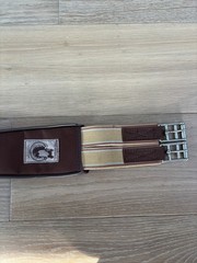 44” Classic Brown Neoprene Soft Touch Equine Contoured English Girth