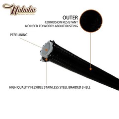 700R4 4L60E 4L80E Trans Flexable Stainless Braided Hose Dipstick Compatible with
