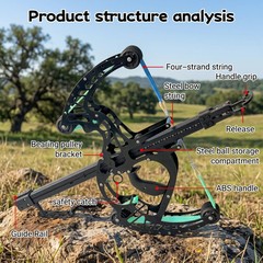 50 Round Dragon Shaped Crossbow Heavy Adult Multi Purpose Hunting Bow
