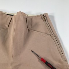 Vintage Equestrian Jodhpurs Size 22 Brown Equi-Stretch Cotton Blend Japan Made