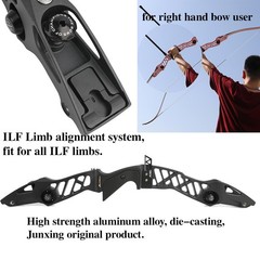 25″ ILF Recurve Bow Riser Handle Takedown Archery Competition Target Hunting Bow