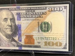 2009 SERIES $100 One Hundred Dollar (STICKER!) STAR NOTE (LG 04727792 ⭐️) READ!
