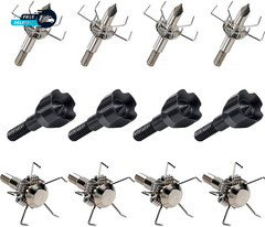 12PK 100/125 Grain Small Game Broadheads Judo Points & Hammer Mixed Set