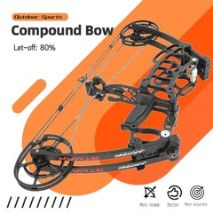Compound Bow Adjustable 40-65lbs 320fps Hunting Fishing Target Shooting Adults