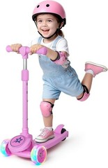 Kids 3 Wheel Scooter for Ages 3-10 Years Girls/Boy Toddler Scooter 3 Adjustable