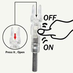 6/12Pcs Automatically LED Lighted Shooting Nocks Archery Arrow Nock Tail 6.2mm