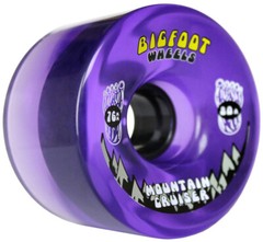 Bigfoot Longboard Wheels 76mm 80A SHR Mountain Cruisers Translucent Purple