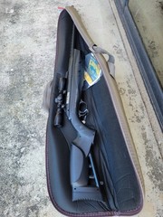 Bear River Black Ops .177 Break Barrel Air Rifle Scope Case Adjustable Stock