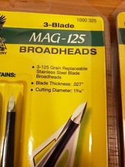 NEW Satellite broadhead arrow heads Mag 125 1-3/16” Cutting Diameter 2- 3pks