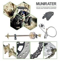 44in Rear Live Axle Wheel Hub Complete Kit For Go Kart Golf Cart ATV Buggy Quad