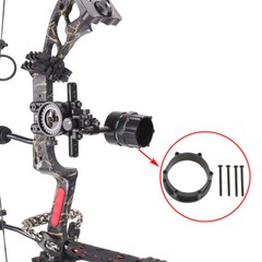 1 Pin Compound Bow Sight Pointer Adjustable Lens Adaptor 4x 6x 8x Scope Sight