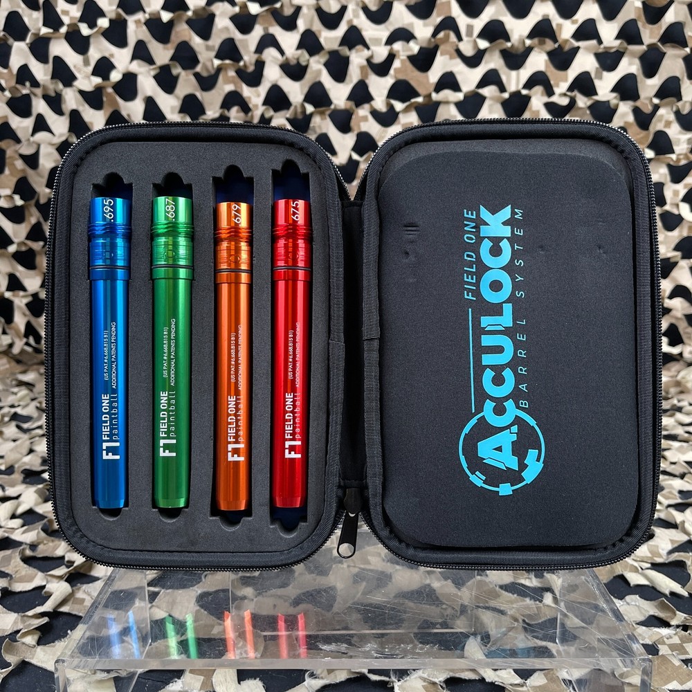NEW Field One Acculock Barrel Insert Kit (6 Inserts & Case) – Luxe – Colored