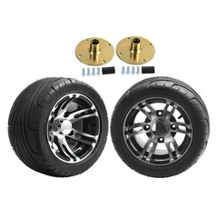 10″ 235/30-10 Street Tire 4x110mm Rim Wheel Hubs Fit ATV UTV Taotao Coolster