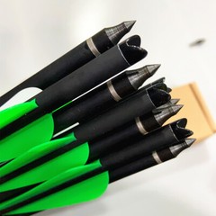36pcs Bow Hunting Archery 20in Crossbow Bolts Carbon Arrow Shaft 4in Vanes