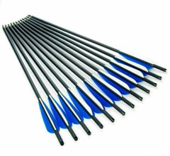 24Pack 20 inch Crossbow Bolts Carbon Crossbow Arrow for Hunting Outdoor Practice