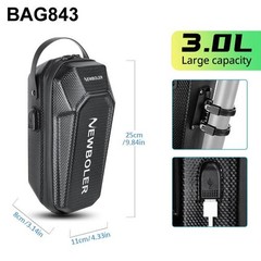Newboler 3l/5l Waterproof Electric Scooter Front Bag – Bike & E-scooter Storage