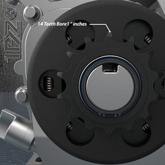 1PZ DH7E4F Go Kart Clutch 1″ Bore 14 Tooth with #40/41/420 Chain Predator 212…