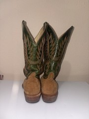 Top Hand Collection Men’s Western Cowboy Boots Suede & Leather US 8.5D