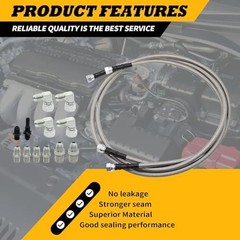 70″ Transmission Oil Cooler Hose Line Kit 6AN Compatible with 4L60E 4L80E