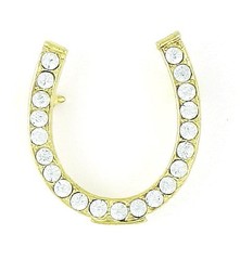Finishing Touch Horseshoe Pin w/ Rhinestones