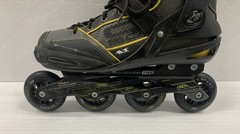 AERIO ELITE Q-60 Roller Derby Speed Inline Skates – Black & Gold Men’s Size 10